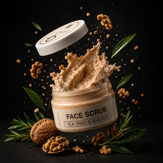 ZERO7 ClearShield Glow Cream & Tea Tree & Walnut Face Scrub Set