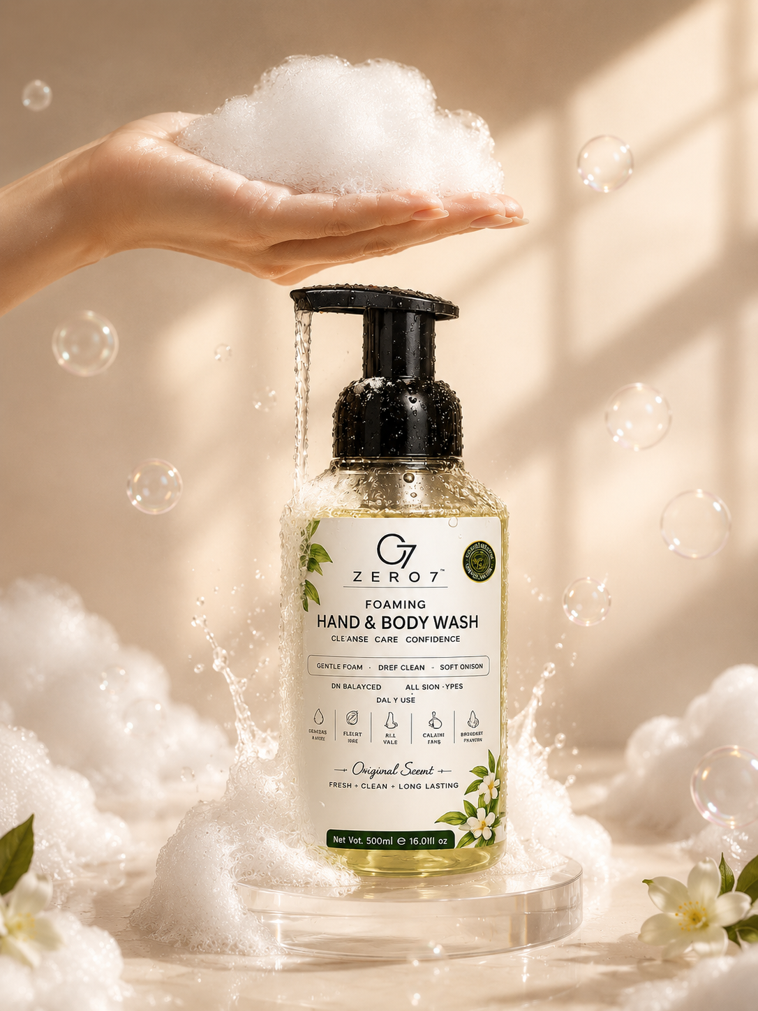 ZERO7PK Foaming Hand Wash – Gentle Clean & Fresh Care
